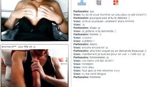Shy French Horny Over Huge Cock On Chatroulette