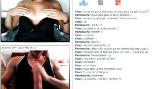 Shy French Horny Over Huge Cock On Chatroulette