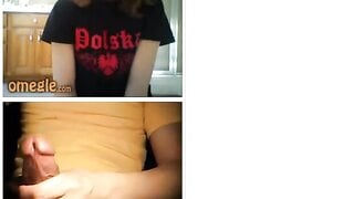Polish Teen Cums on Omegle (with Sound)
