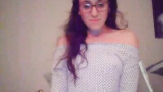 Cat-Lady Cums with Dildo in Pussy & Ass