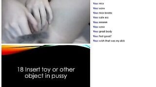 Cute Teen plays Omegle Game (with Sound)