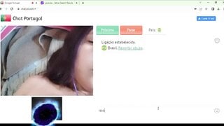 Brazilian shy teen shows her tit