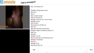 Omegle Slut does as told