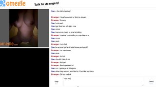 Omegle Slut does as told