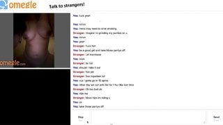 Omegle Slut does as told