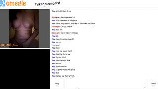 Omegle Slut does as told