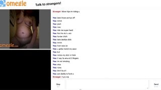 Omegle Slut does as told
