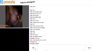 Omegle Slut does as told
