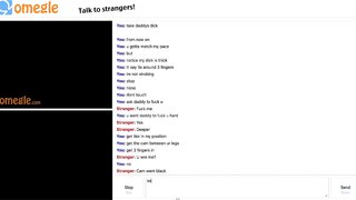 Omegle Slut does as told