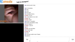 Omegle Slut does as told