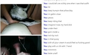 Asian plays with me and makes me cum huge load with sound
