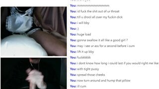 Asian plays with me and makes me cum huge load with sound