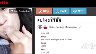 Omegle Pierced Lips Slut Wants Cum In Mouth