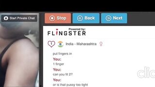 Omegle/DirtyRoulette Dirty Indian Slut Obeys Daddy