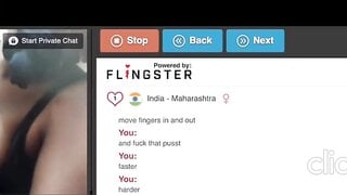 Omegle/DirtyRoulette Dirty Indian Slut Obeys Daddy
