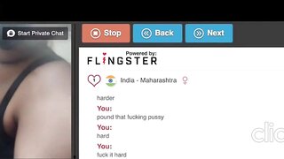 Omegle/DirtyRoulette Dirty Indian Slut Obeys Daddy