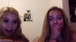 Two Girls Show Off