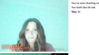 Red Head Omegle Dick Reaction