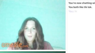 Red Head Omegle Dick Reaction