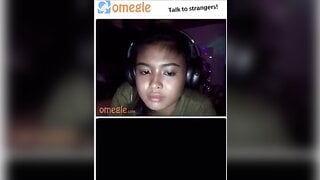 Asian Omegle With Her Purple Dildo