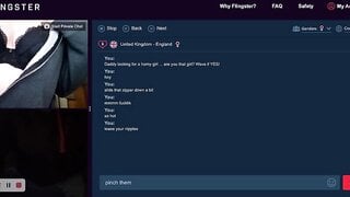 Omegle British Slut Teases And Skips