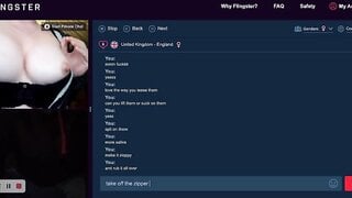 Omegle British Slut Teases And Skips