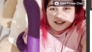Omegle Horny Slut Fucks Pussy And Begs For My Cum