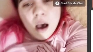 Omegle Horny Slut Fucks Pussy And Begs For My Cum