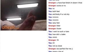 Omegle - Feet tease