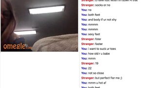 Omegle - Feet tease