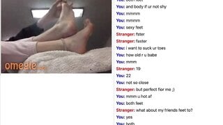 Omegle - Feet tease