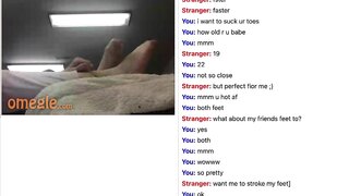Omegle - Feet tease