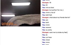 Omegle - Feet tease