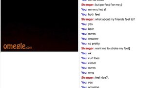 Omegle - Feet tease