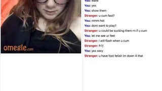 Omegle - Feet tease