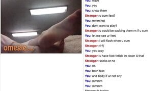 Omegle - Feet tease