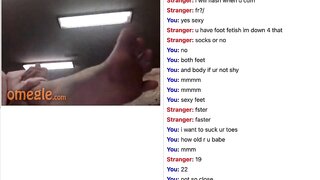 Omegle - Feet tease