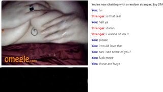 Omegle Chick Unleashes Her Monster Sized Jugs