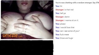 Omegle Chick Unleashes Her Monster Sized Jugs