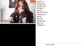 Omegle - Busty Ginger