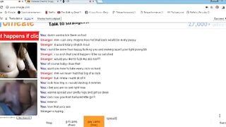 Sexy Brunette Plays On Omegle