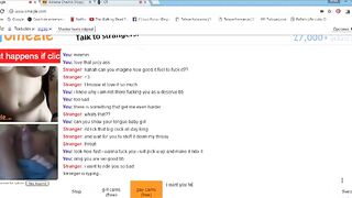 Sexy Brunette Plays On Omegle
