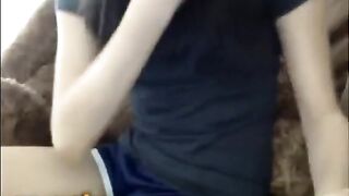 Omegle Teen Plays On Her Webcam