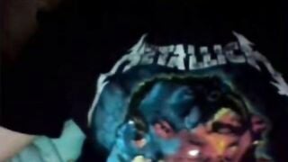 Omegle Hot Teen Big Tits With Metallica Shirt
