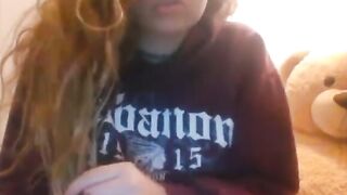 Omegle Chubby 18yo Plays The Game