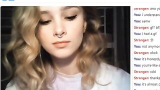 Blonde Omegle Teen