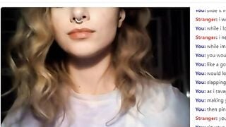 Blonde Omegle Teen