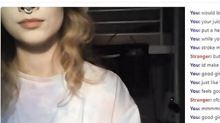 Blonde Omegle Teen
