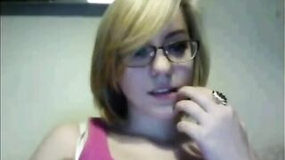 High School Teen With Glasses