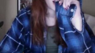 Omegle Redhead Goes Wild